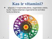 Presentations 'Vitamīni', 2.