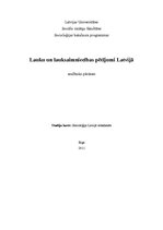 Summaries, Notes 'Lauku un lauksaimniecības pētījumi Latvijā', 1.