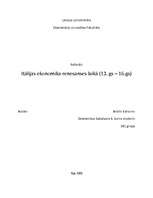Research Papers 'Itālijas ekonomika renesanses laikā (13.gs. - 16.gs.)', 1.