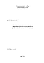 Research Papers 'Organizācijas kultūras analīze', 1.