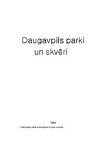 Research Papers 'Daugavpils parki un skvēri', 1.