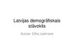 Presentations 'Latvijas demogrāfiskais stāvoklis', 1.