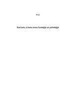 Essays 'Kortizols, tā loma stresa fizioloģijā un psiholoģijā', 1.