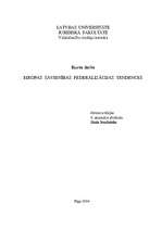 Research Papers 'Eiropas Savienības federalizācijas tendences', 1.
