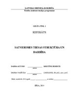 Research Papers 'Satversmes tiesas struktūra un darbība', 1.