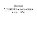 Research Papers 'Kredītiestāžu licenzēšana un darbība', 1.