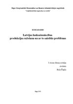 Research Papers 'Latvijas lauksaimniecības produkcijas ražošana un ar to saistītās problēmas', 1.