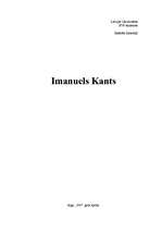 Research Papers 'Imanuels Kants', 1.