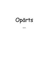 Research Papers 'Opārts', 1.