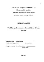 Research Papers 'Veselības aprūpes nozares ekonomiskās problēmas Latvijā', 1.