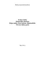 Research Papers 'Ekskursijas maršruts Elejas muiža- Siera ražotne - Blankenfelde - Tērvetes dabas', 1.