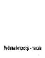 Research Papers 'Meditatīva kompozīcija - mandala', 1.