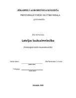 Research Papers 'Latvijas lauksaimniecība', 1.