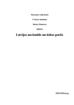 Research Papers 'Latvijas nacionālie un dabas parki', 1.