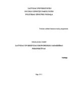 Term Papers 'Latvijas un Krievijas ekonomiskās sadarbības perspektīvas', 1.