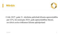 Presentations 'Risku vadība uzņēmumam SIA 
‘’Linas Agro’’ Graudu centrs', 3.