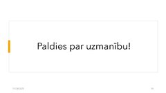 Presentations 'Risku vadība uzņēmumam SIA 
‘’Linas Agro’’ Graudu centrs', 19.