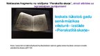 Presentations 'No mutvārdu tradīcijas līdz nošu pierakstam', 7.