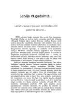 Summaries, Notes 'Latvija 19.gadsimtā', 1.