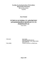 Research Papers 'Zvārtavas ezera un apkārtnes apsaimniekošanas iespējas un tā perspektīvas', 29.
