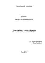 Research Papers 'Arhitektūra Senajā Ēģiptē', 1.