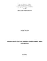 Essays 'Savas uzmanības, atmiņas un domāšanas procesu, intelekta  analīze un novērtēšana', 1.