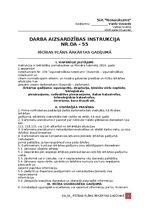 Samples 'Darba aizsardzības instrukcija - rīcības plāns ārkārtas gadījumā', 1.