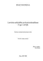 Research Papers 'Latviešu sabiedrība un homoseksuālisms 21.gs. Latvijā', 1.