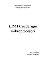 Research Papers 'IBM PC saderīgie mikroprocesori', 1.