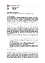 Research Papers 'Turnover and Job Satisfaction in Leasing Company', 1.