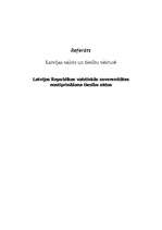 Research Papers 'Latvijas Republikas valstiskās suverenitātes nostiprināšana tiesību aktos', 1.