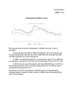 Summaries, Notes 'Unemployment in Bedford County - graph analysis', 1.