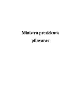 Research Papers 'Ministru prezidenta pilnvaras', 1.