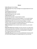 Term Papers 'Digitālo tehnoloģiju izmantošana 5-6 gadus vecu bērnu valodas attīstībai', 3.