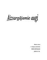 Essays 'Aizsargājamie Latvijas augi', 1.