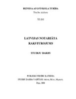 Research Papers 'Latvijas notariāta raksturojums', 1.