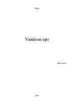 Research Papers 'Vaidavas upe', 1.