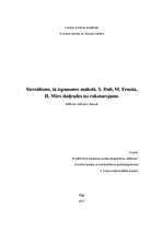 Research Papers 'Sirreālisms, tā izpausmes mākslā. S.Dalī, M.Ernsta, H.Miro daiļrades īss rakstur', 1.