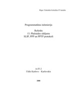 Research Papers 'SLIP, PPP un PPTP protokoli', 1.