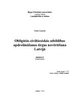 Research Papers 'OCTA apdrošināšanas tirgus Latvijā', 1.