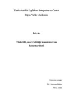 Research Papers 'Tilti, maršrutētāji, komutatori, koncentratori', 1.