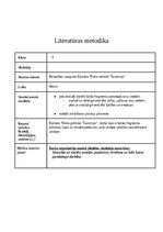 Summaries, Notes 'Literatūras metodika', 1.