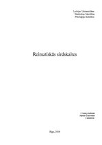 Research Papers 'Reimatiskās sirdskaites', 1.