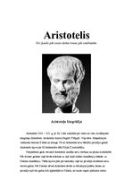 Summaries, Notes 'Aristotelis', 1.