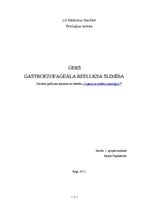 Research Papers 'Gastroezofageāla refluksa slimība', 1.