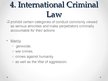 Presentations 'Branches of International Public Law', 6.