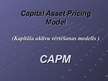 Presentations 'Kapitāla aktīvu vērtēšanas modelis - CAPM', 1.