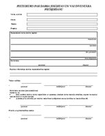 Samples 'Darba iekārtas un inventāra iegades pieteikums', 1.