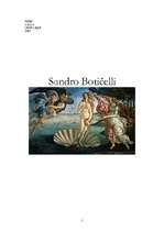 Summaries, Notes 'Sandro Botičelli dzīve un darbs', 1.