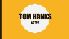 Presentations 'Tom Hanks', 1.